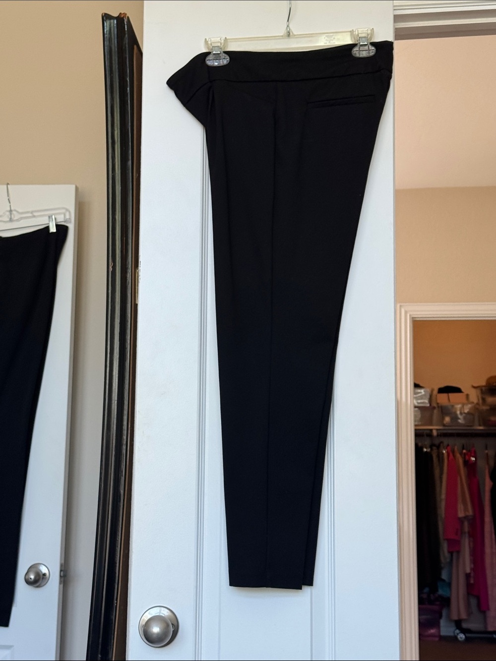 Dalia Black Skinny Ponte Pants